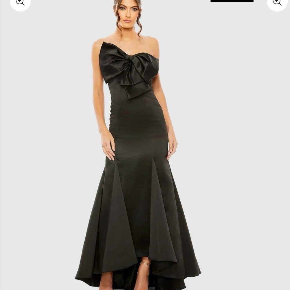 Mac Duggal Black Strapless Dress